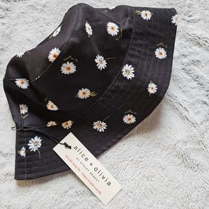 Alice and Olivia reversible bucket hat.